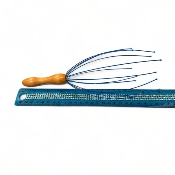 Metal Head Message Scratcher With Wooden Handle - Picture 3 of 3